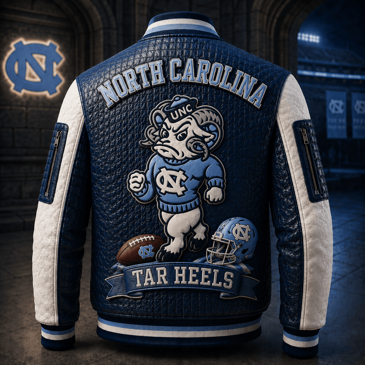 Premium UNC Leather Zipper Jacket PVNA