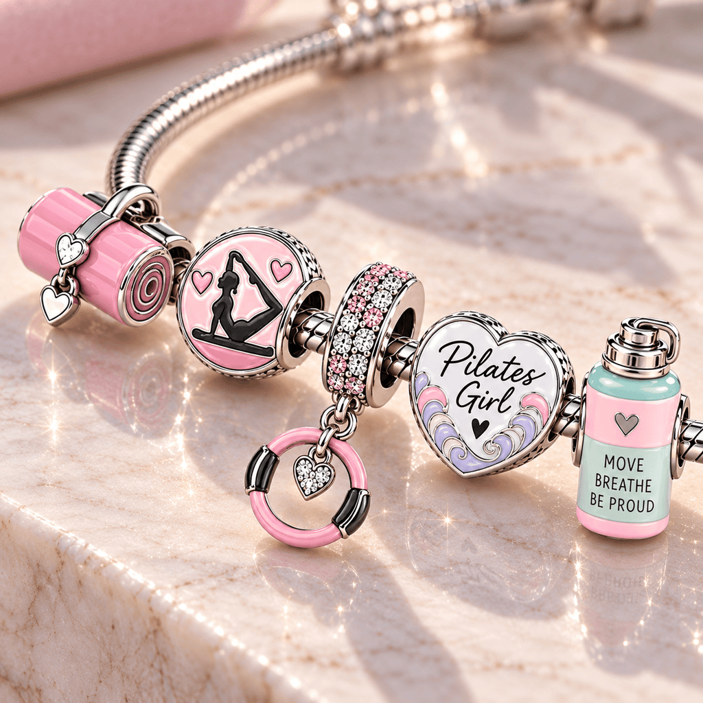 PLTG Silver Charm Bracelet Set TTN