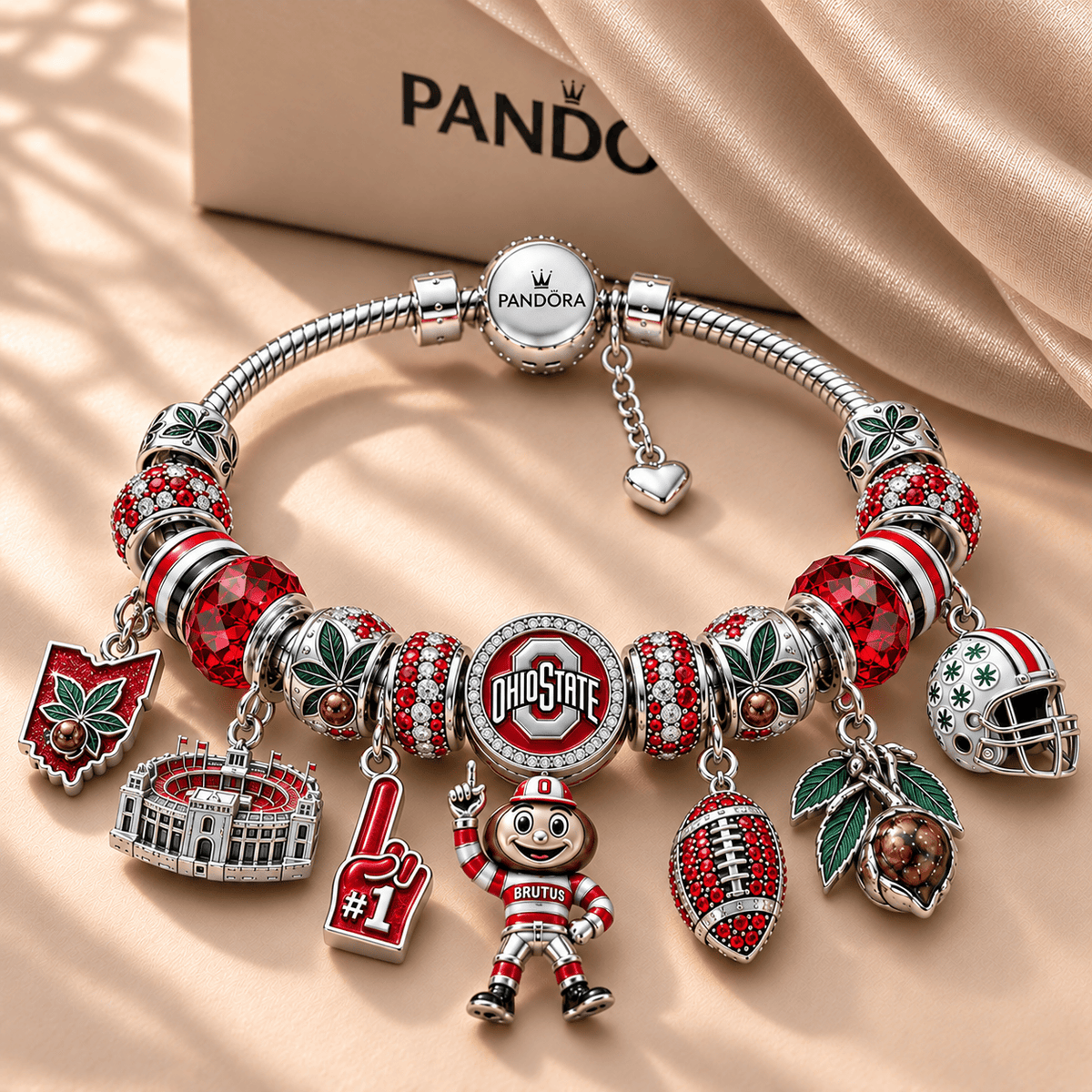 OSB Silver Charm Bracelet Set NTTB