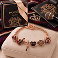 QNN Rose Gold Charm Bracelet Set TMH