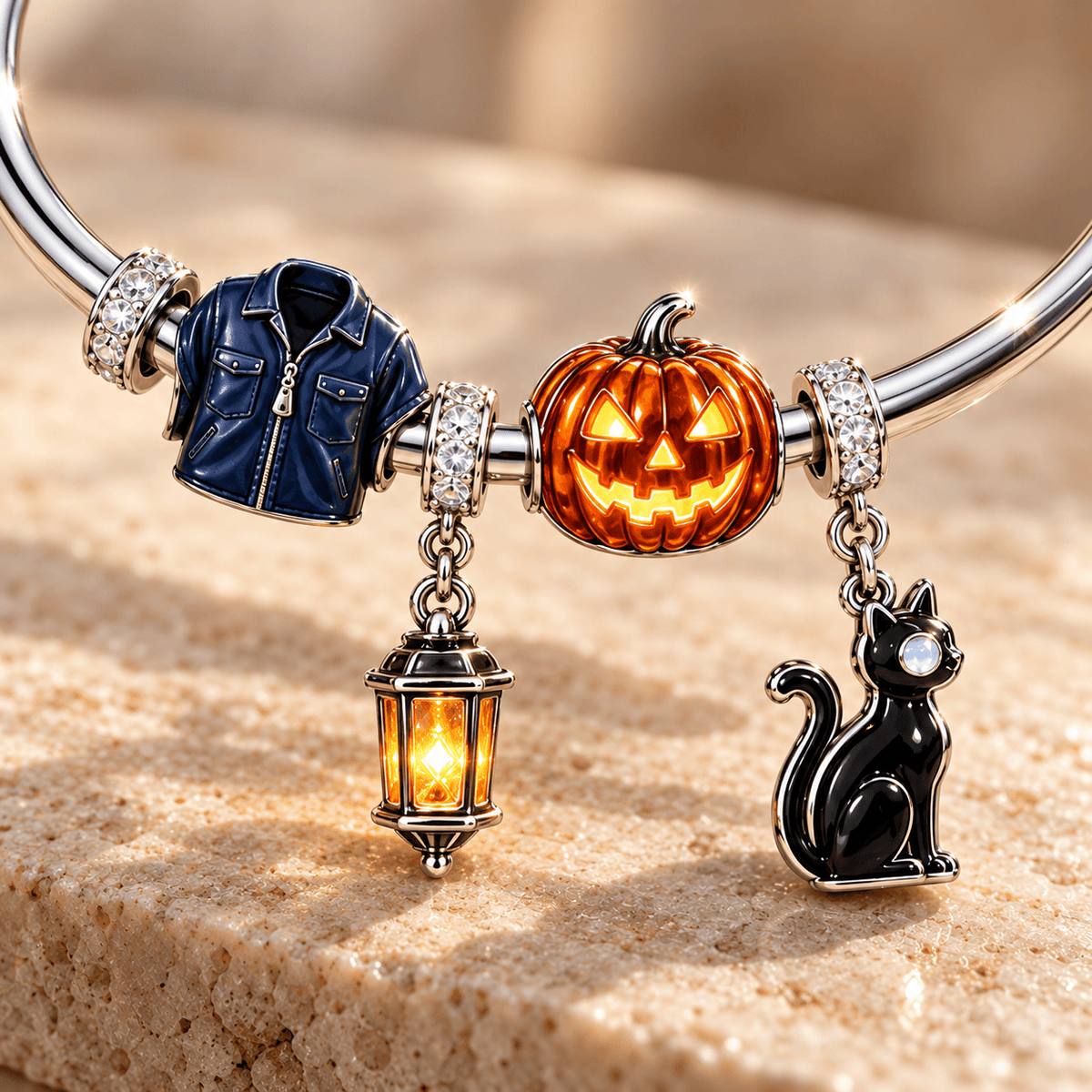 MCM Sliver Charm Bracelet Set TMH