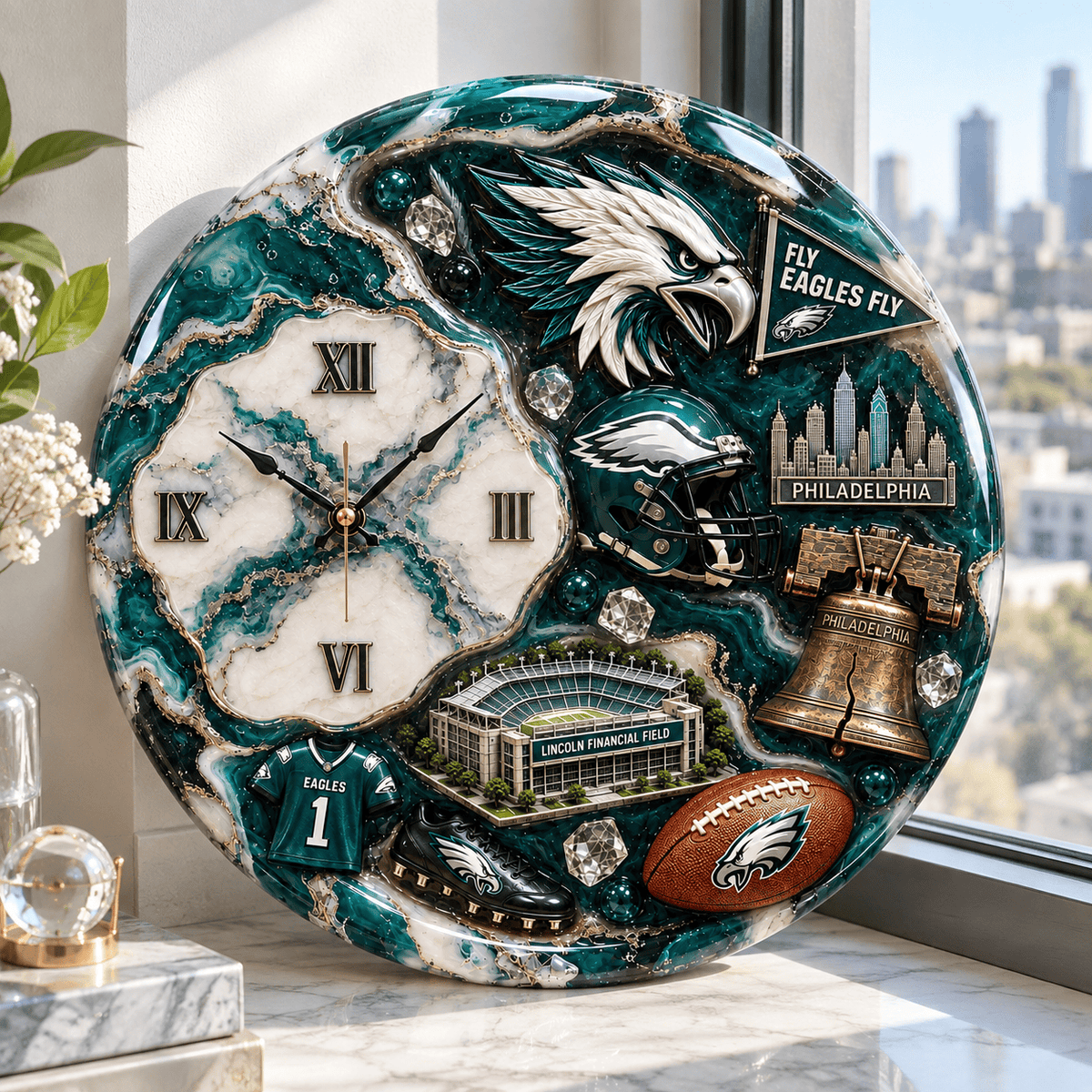 Premium PLDE Statement 3D Decorative Wall Clock DNBN