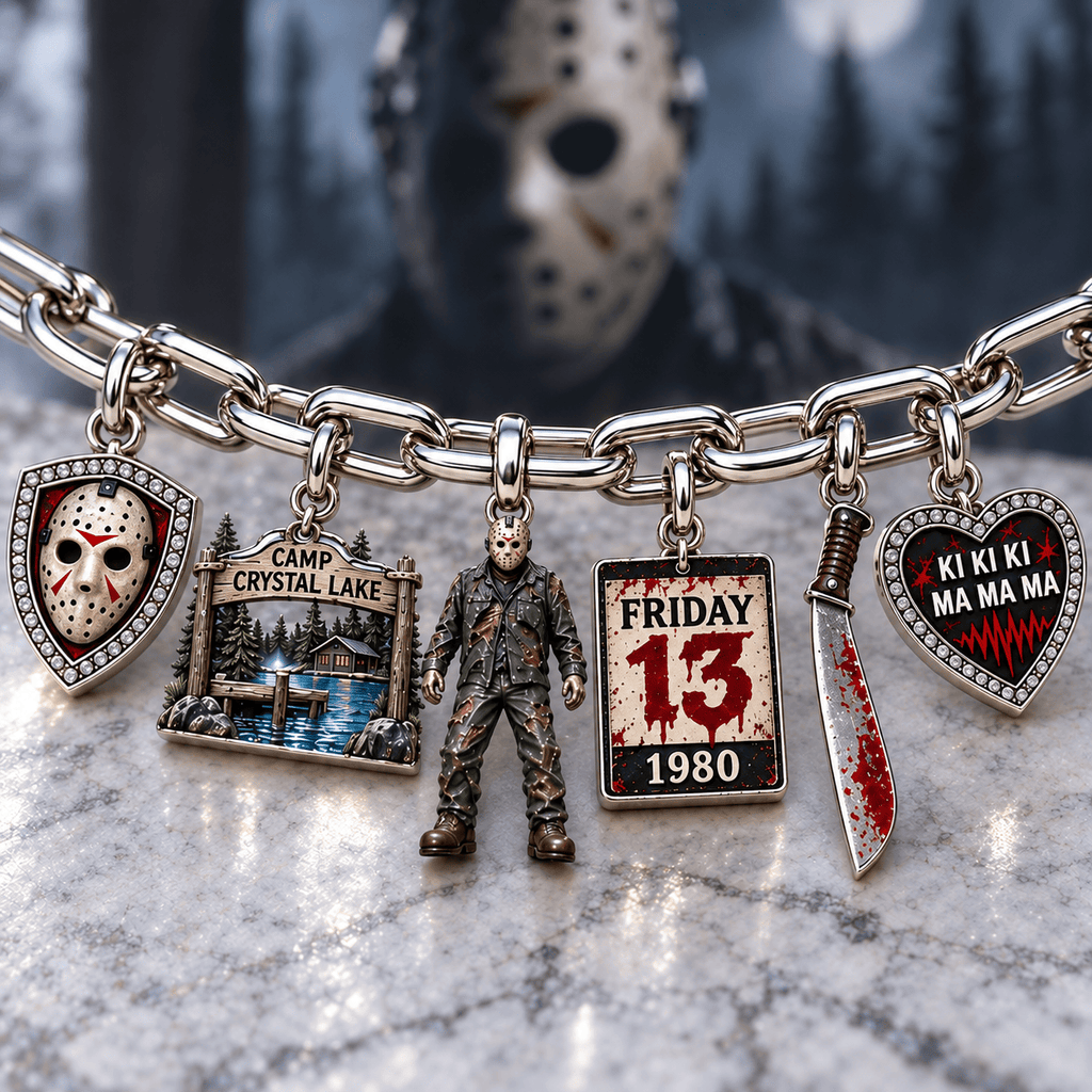 JVH Silver Charm Bracelet Set NTVA