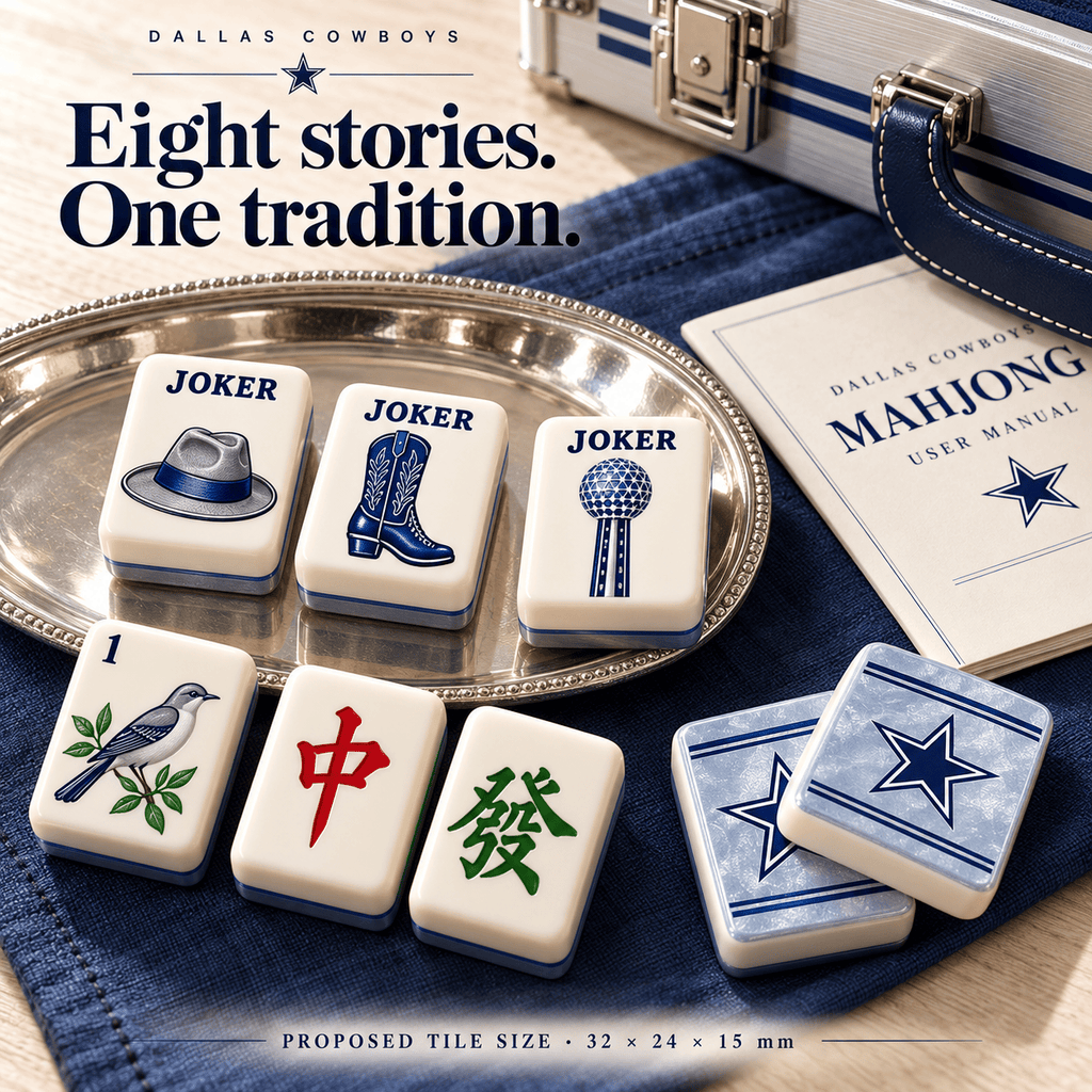 Premium DLCB Mahjong Tiles Set TNSM