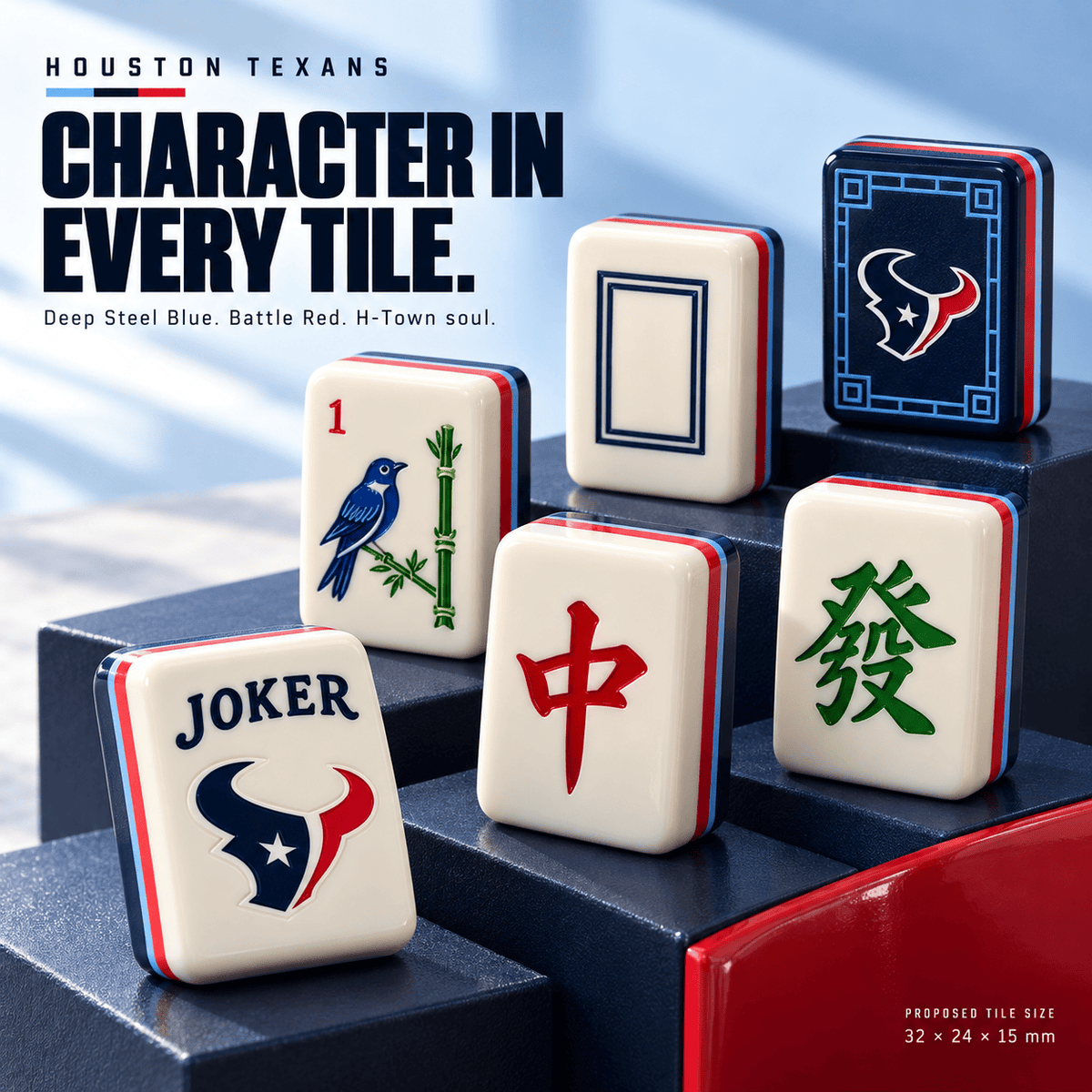 Premium HTX Mahjong Tiles Set TNSM