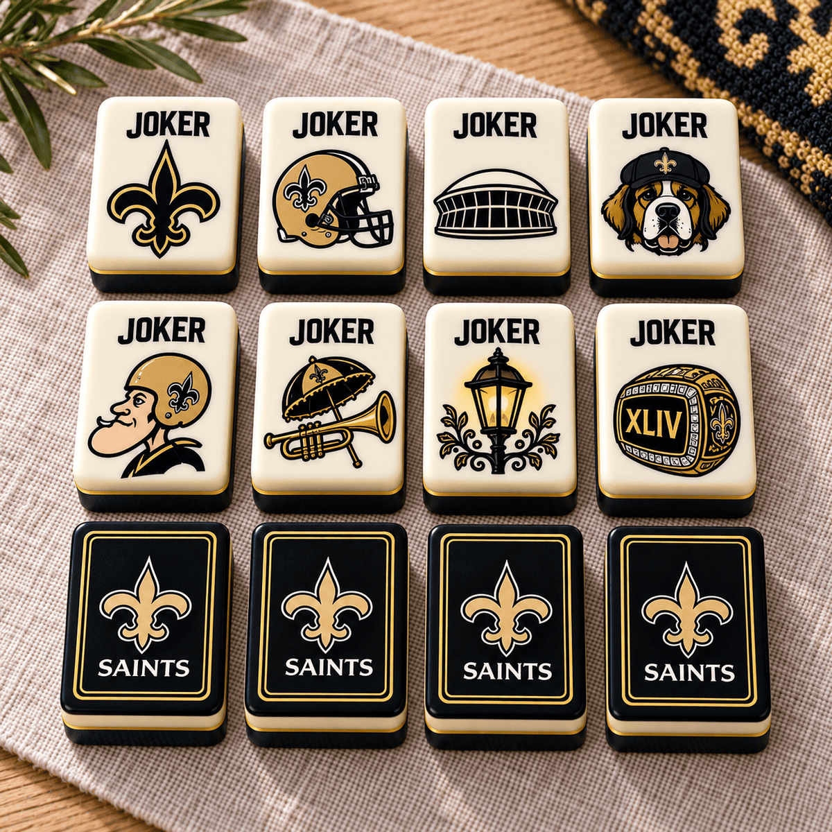 Premium NOS Mahjong Tiles Set PVNA