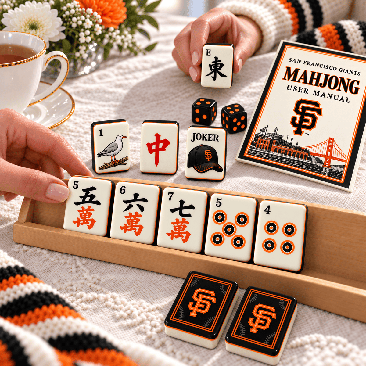 Premium SFG Mahjong Tiles Set PVNA