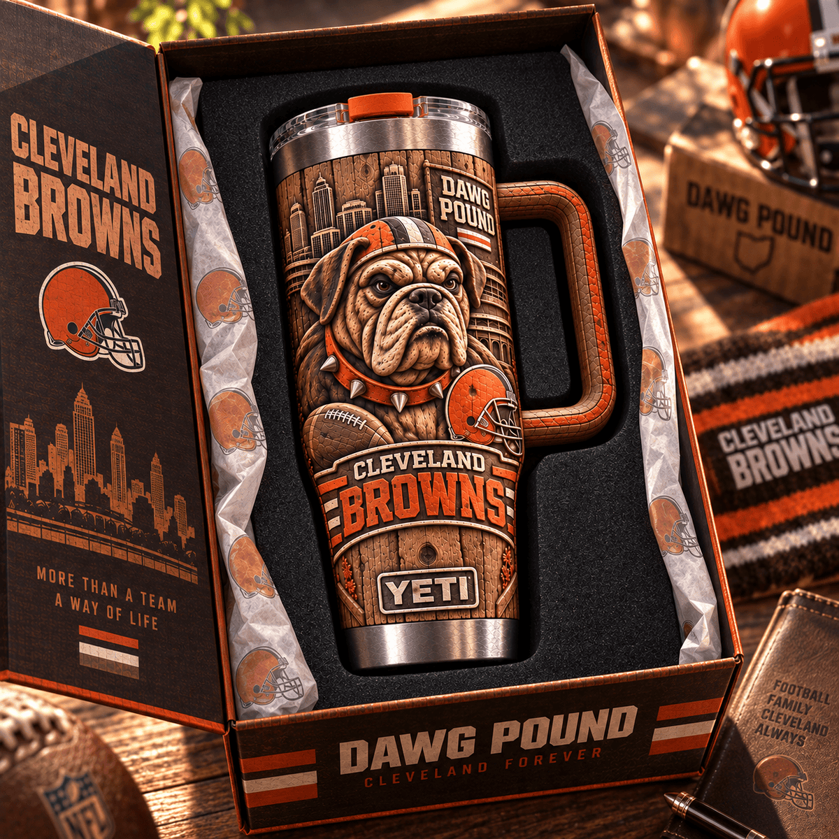 CLVB 40oz Woodgrain Relief Tumbler NTTB