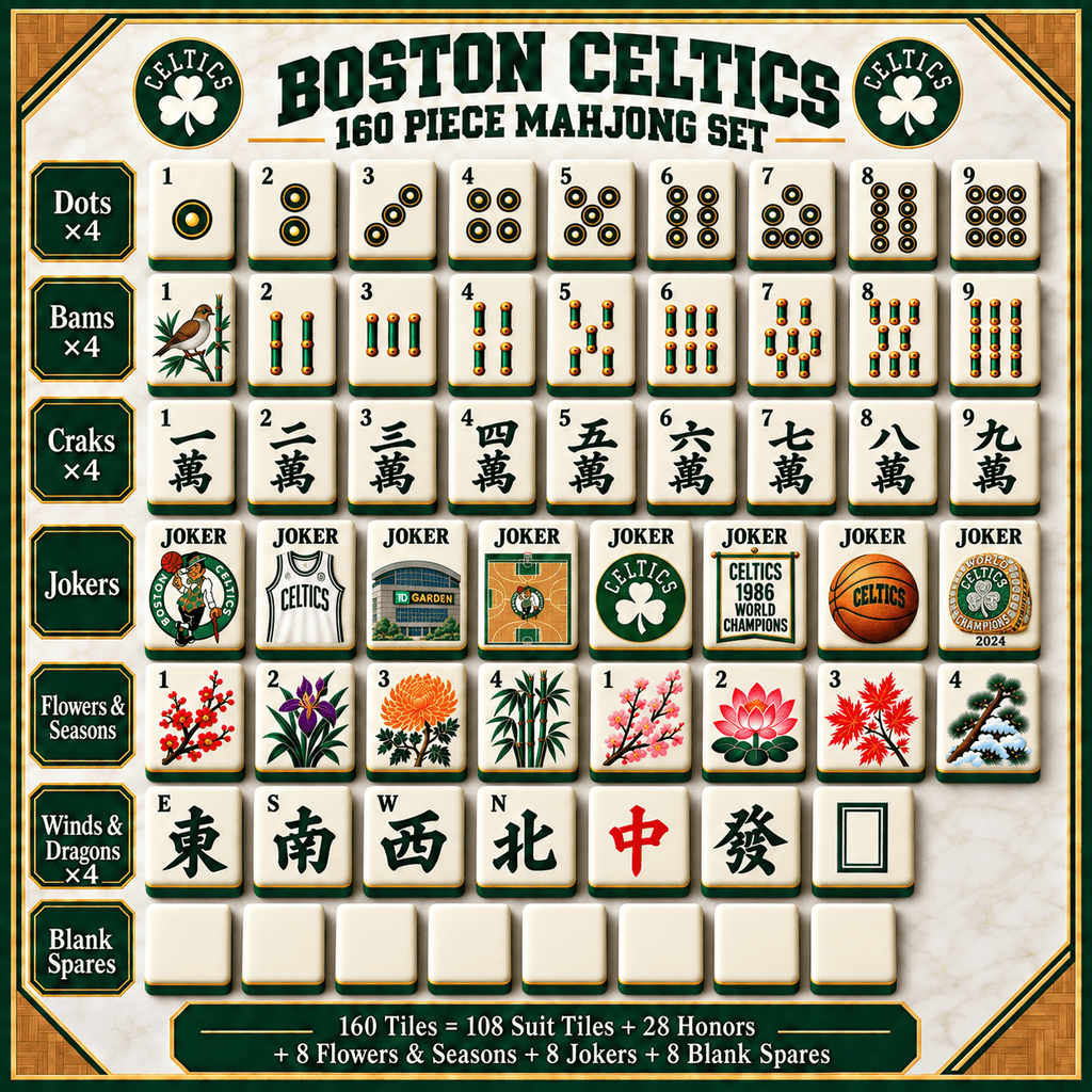 Premium BNCS Mahjong Tiles Set TTMH