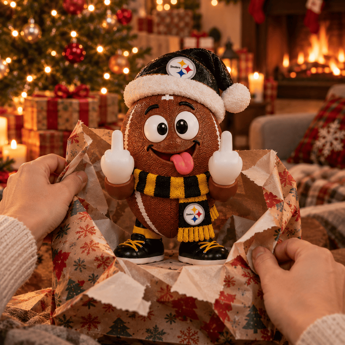 PBS Premium Christmas Middle Finger Character Light NTTB
