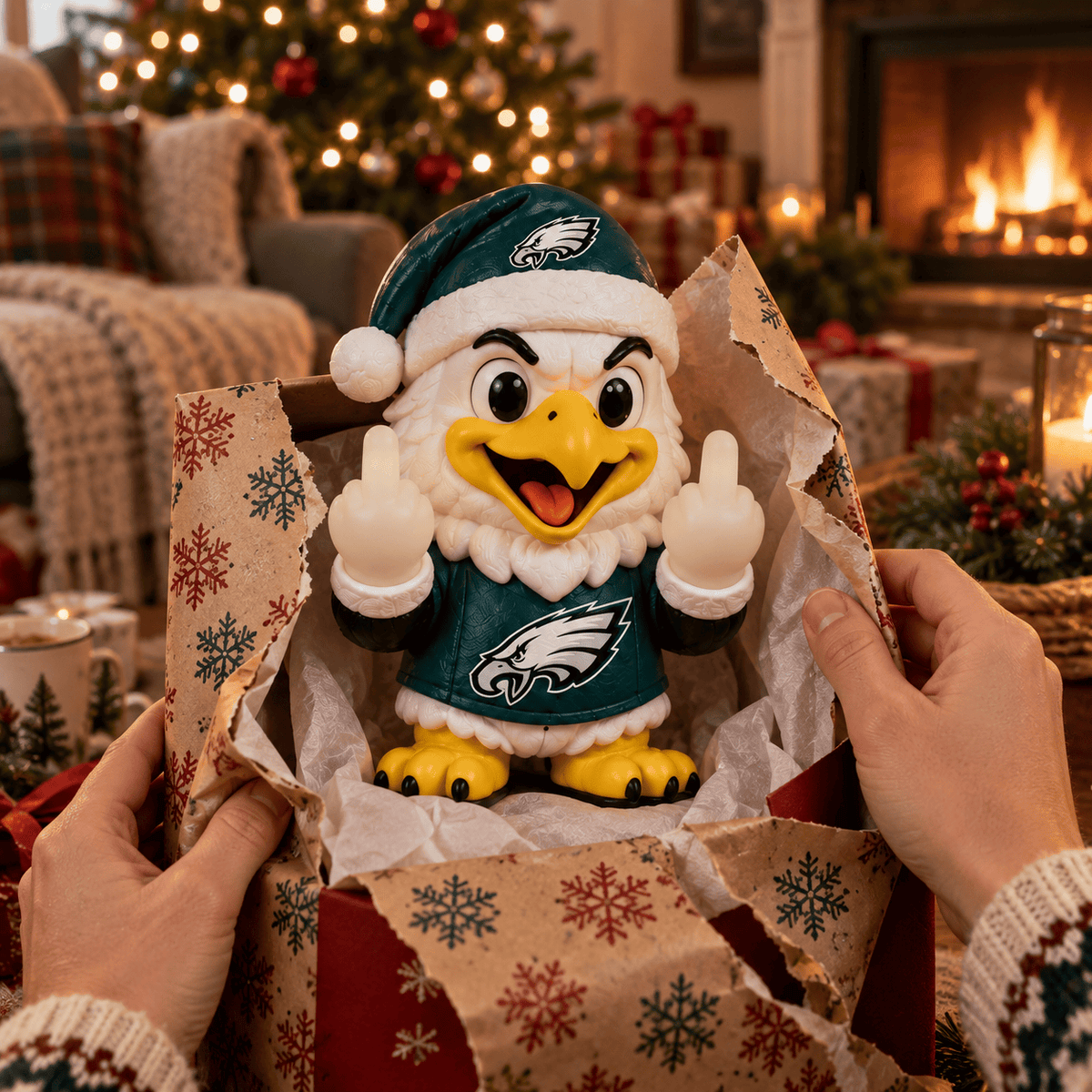 PLDE Premium Christmas Middle Finger Character Light NTTB