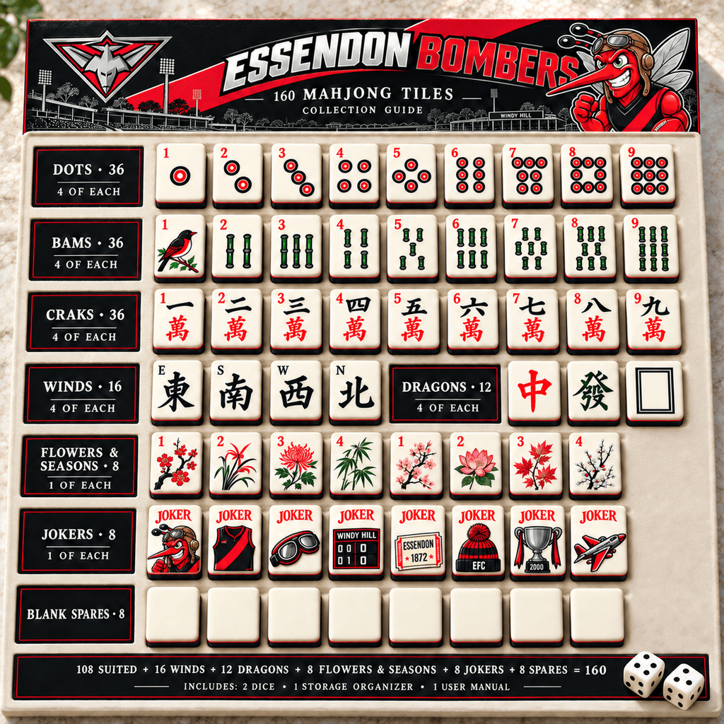 Premium EDB Mahjong Tiles Set TTMH