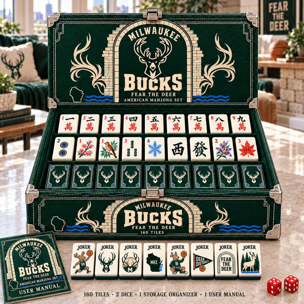 Premium MLKBB Mahjong Tiles Set PVNA