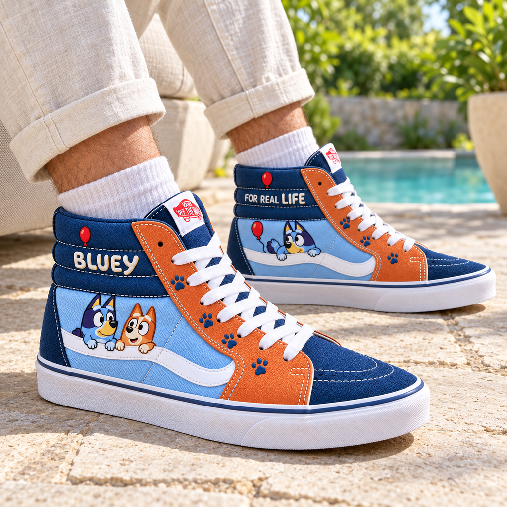 PREMIUM BLU Heritage High-Top Sneakers HQH