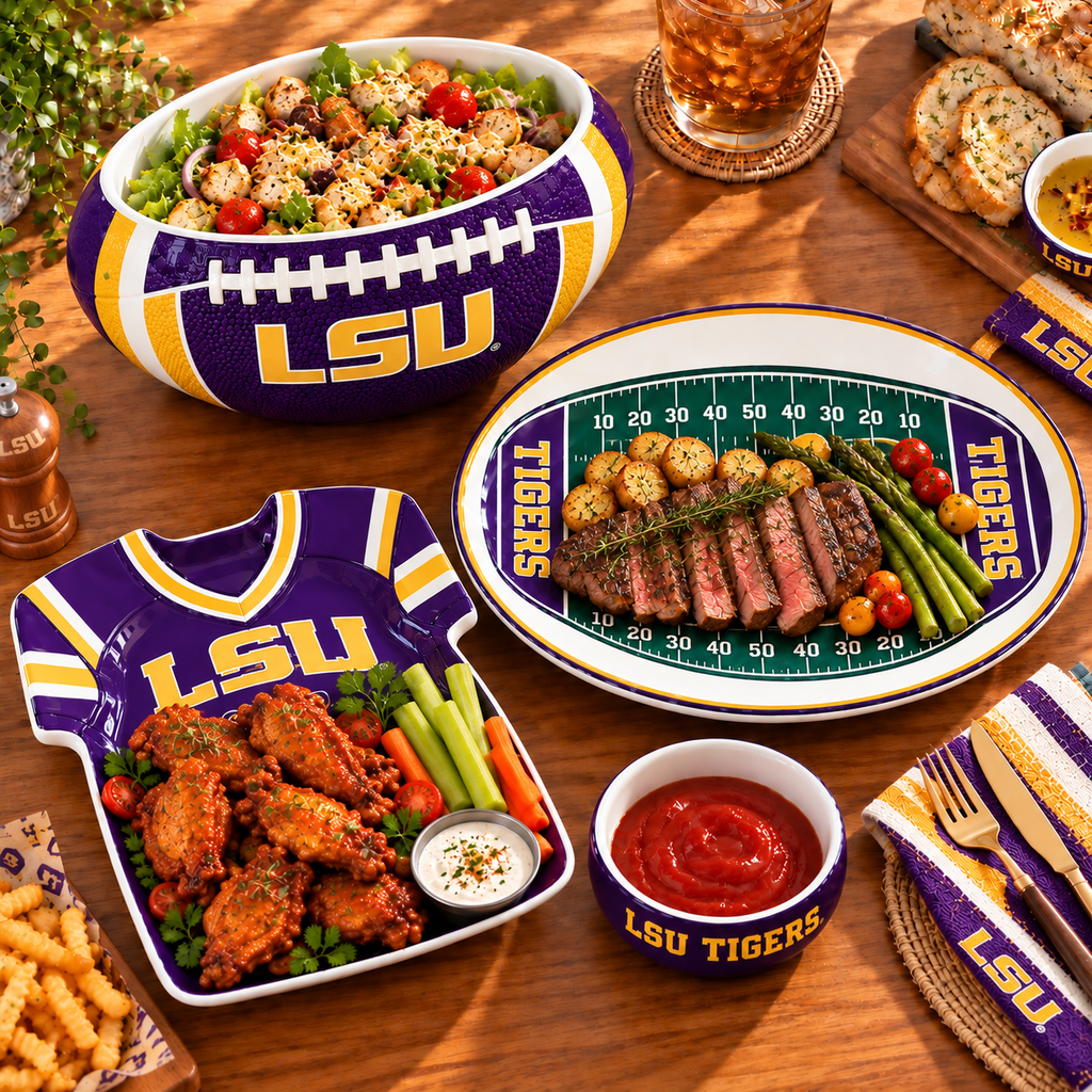 LSU Premium Themed Tableware Set DNBN