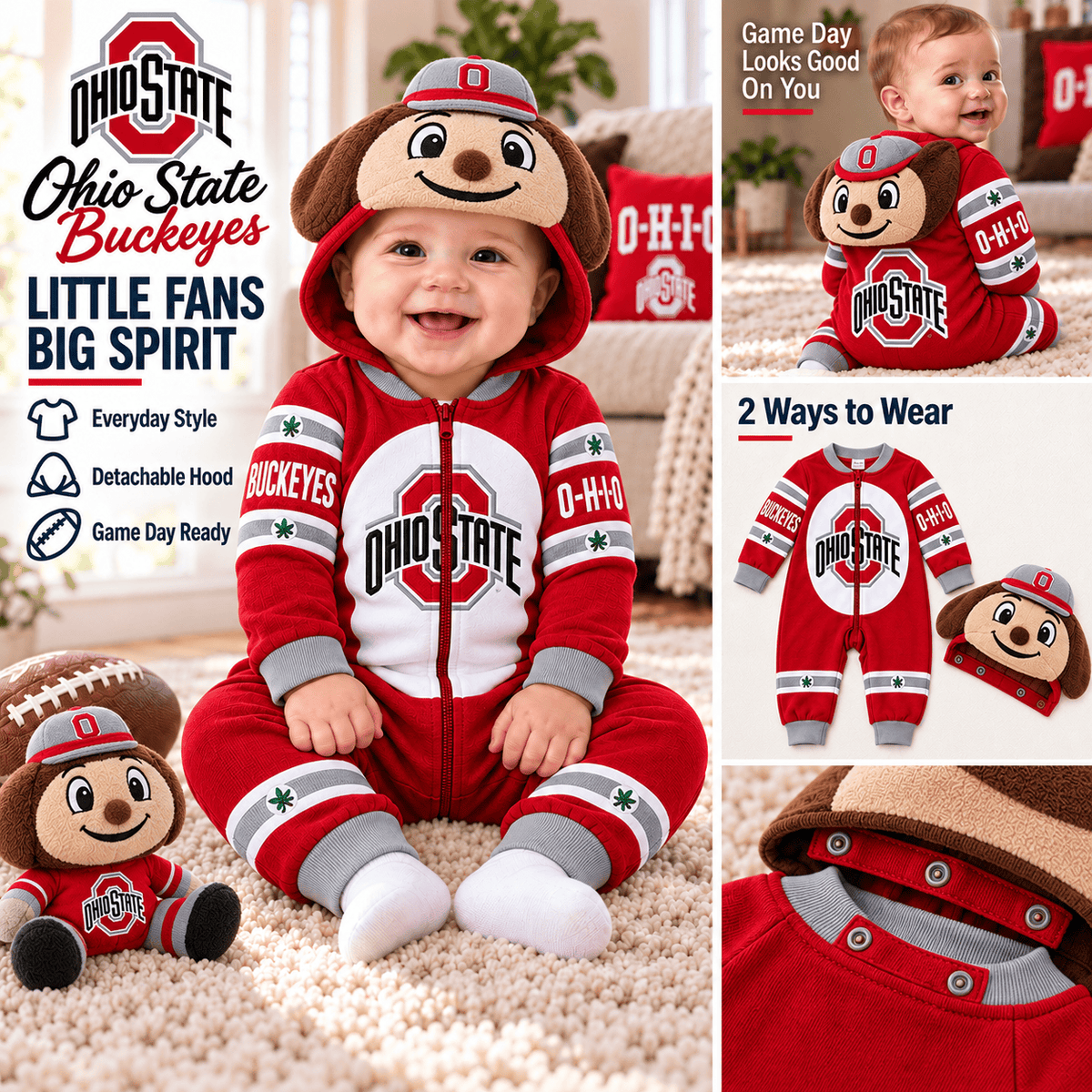 OSB Premium Hooded Romper TMH