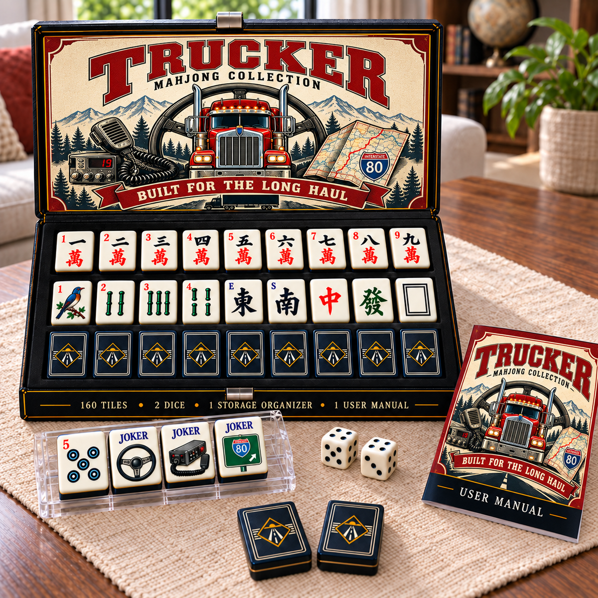 Premium TRUCK Mahjong Tiles Set TTMH