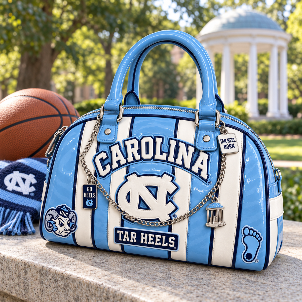 UNC Patent Leather Handbag NTKO