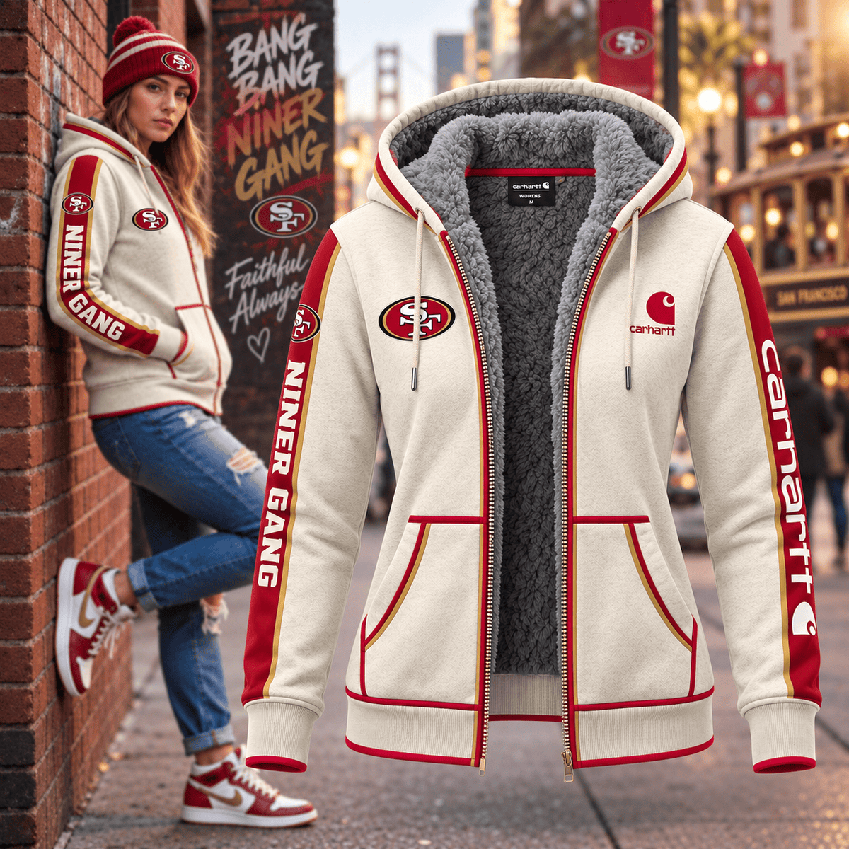 SF49 Premium zip-up hoodie BMD